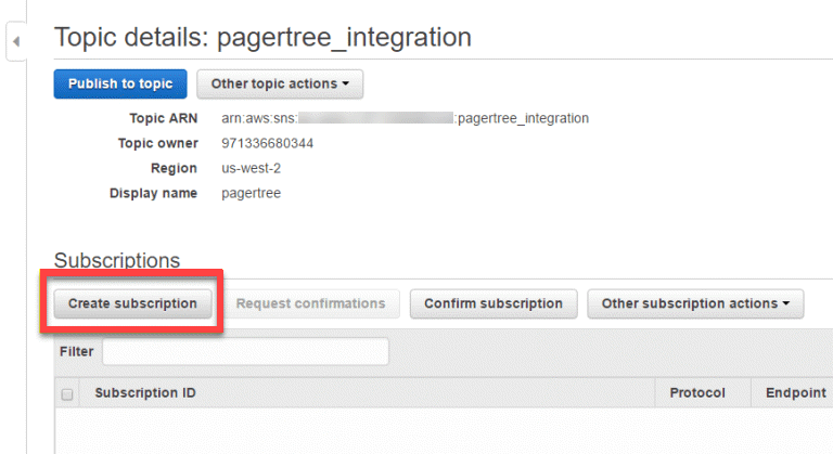 create subscription button